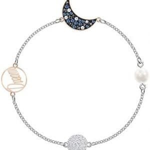 Swarovski Women's Symbols Evil Eye, Flower, Feather, Moon, Heart, Lucky Charm, Faith, Dragonfly Crystal Bracelet Collection