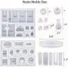 Kalolary 94 Pcs Silicone Casting Molds and Tools Set for DIY Jewelry Resin Craft Making - Image 2